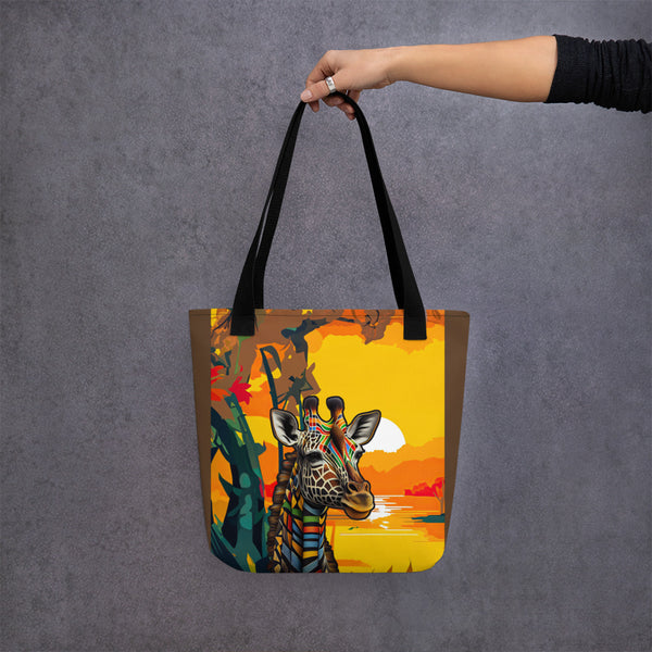 Giraffe Mama Africa Tote Bag
